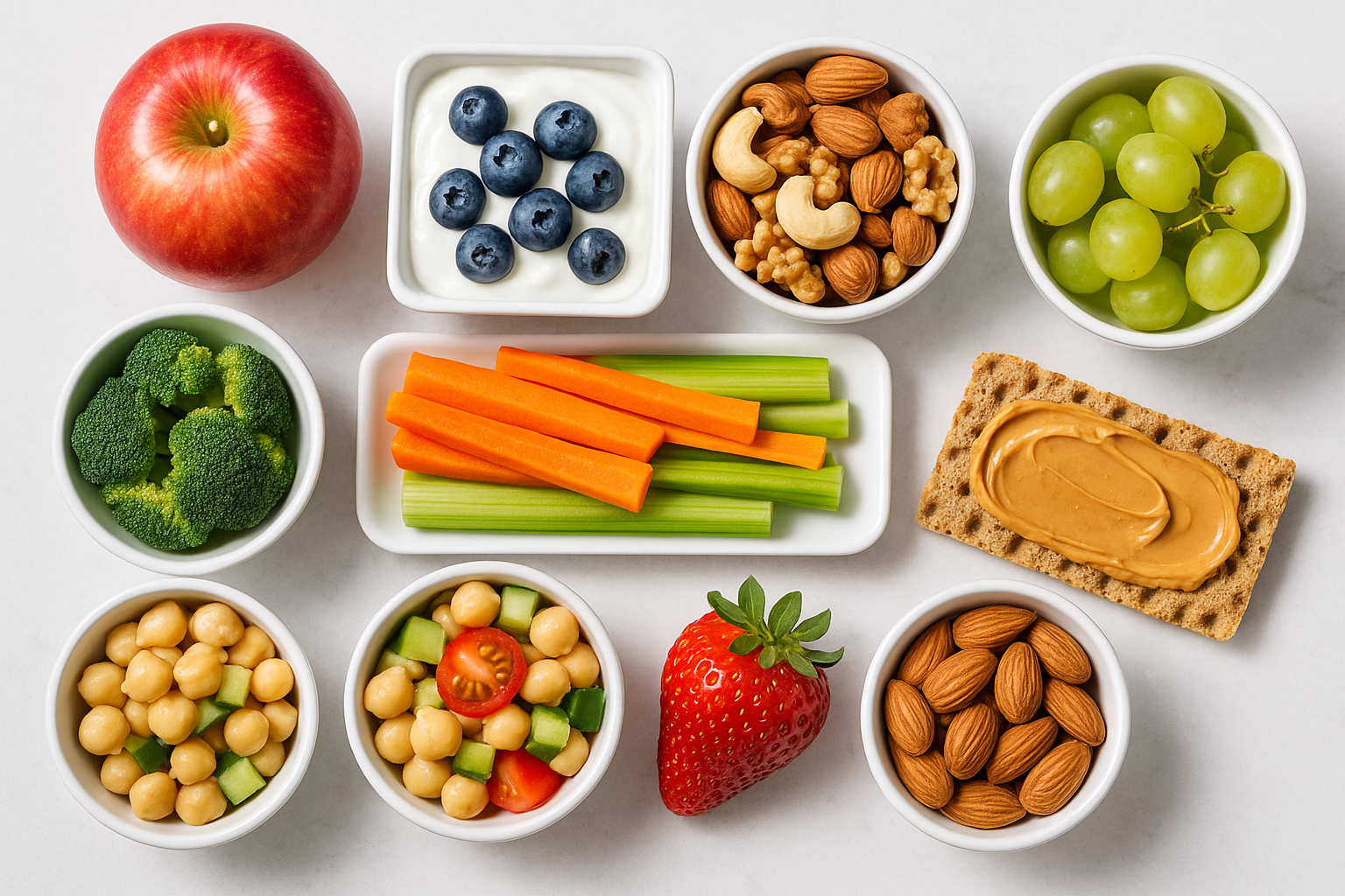 10 Snack Sani e Deliziosi che Vorrai Davvero Mangiare